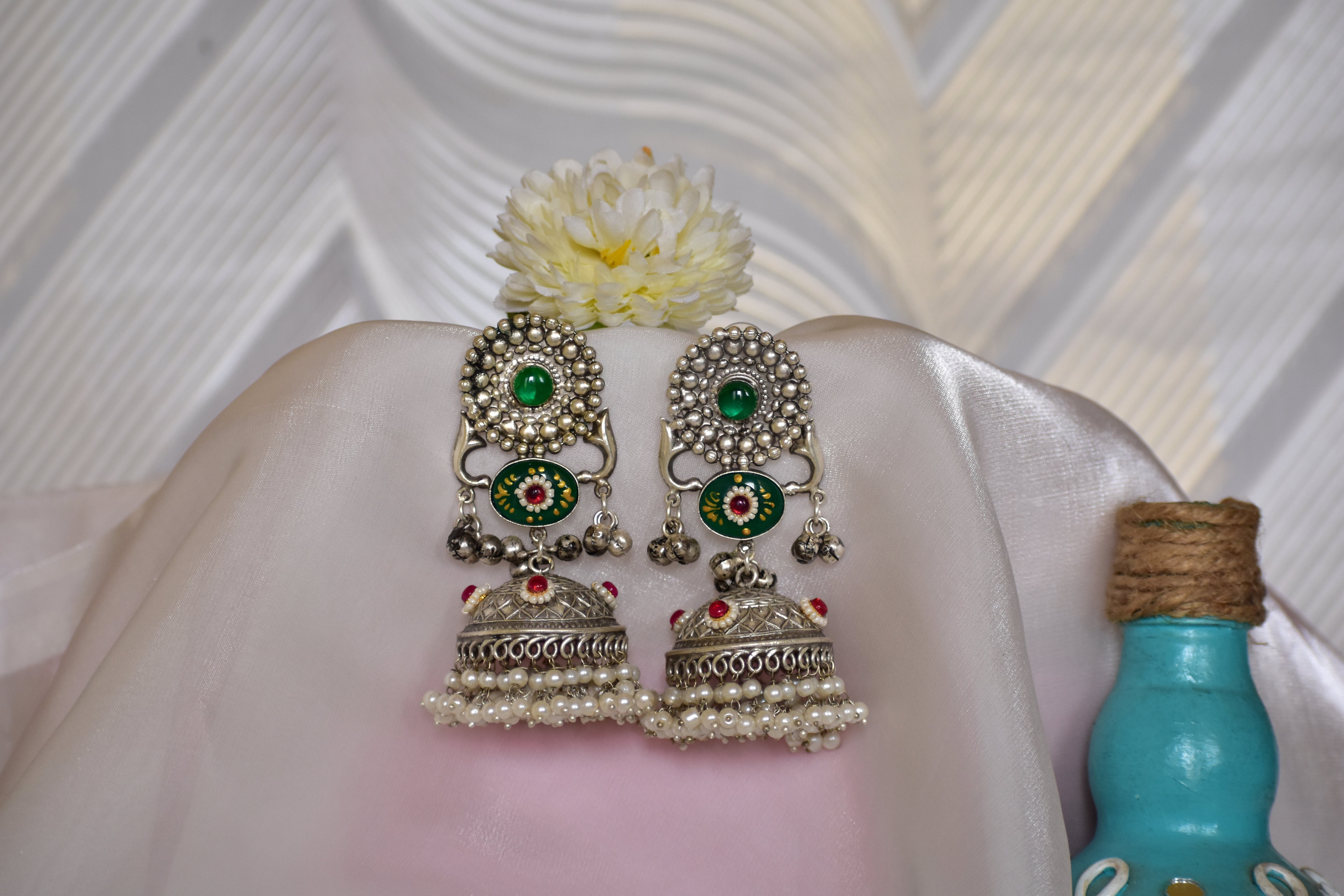 Ramnik Silver Jhumka