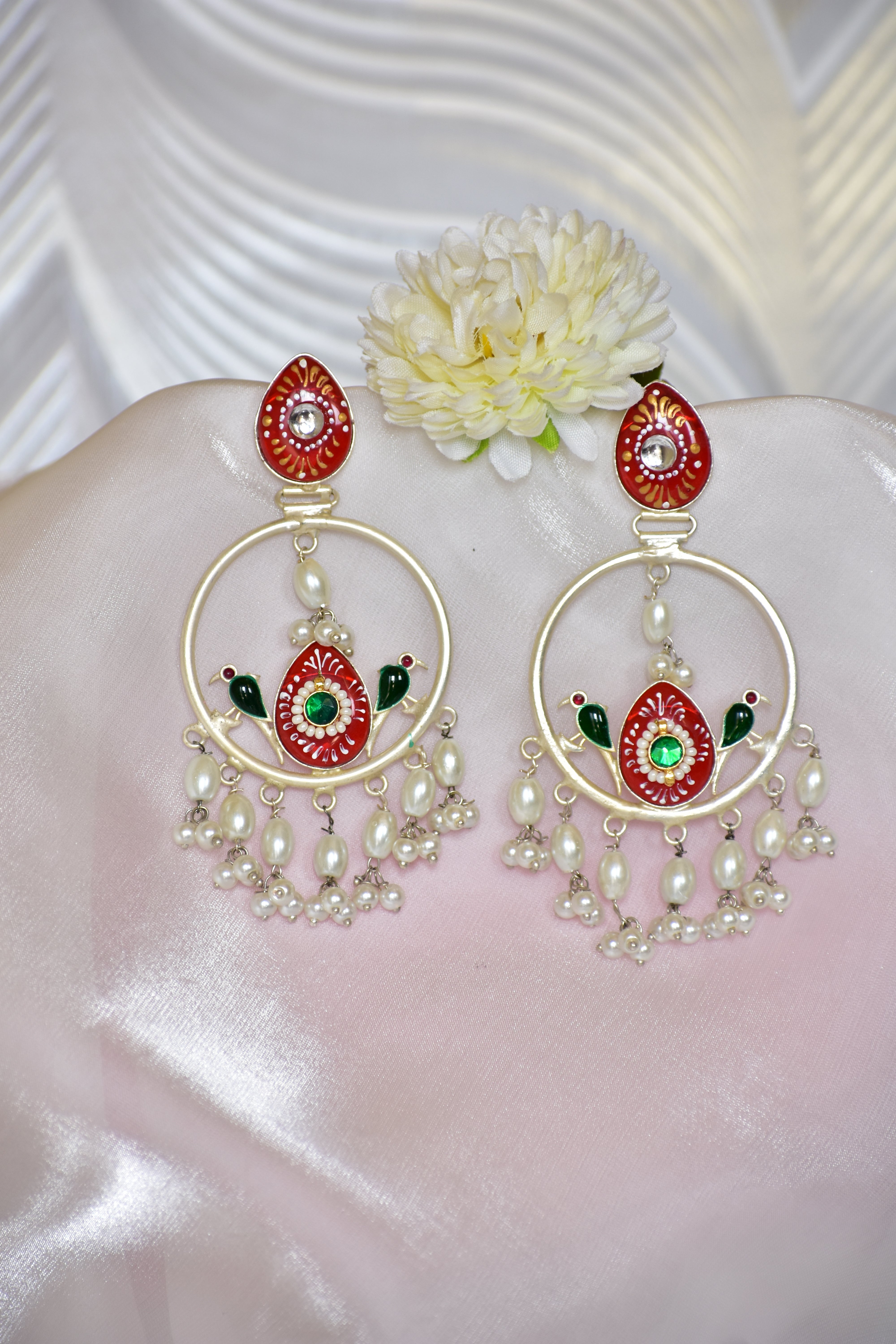 Ruzal Silver Jhumka